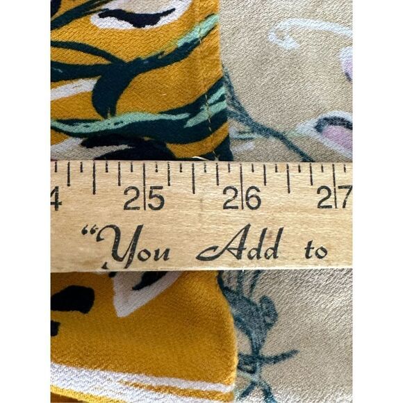 Free People size Small Bella Printed Tunic/ Mini Dress in Yellow Floral - Picture 14 of 16